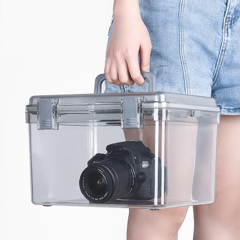 Fish Finder Case - กล่องเก็บของกันกระแทก ป้องกันความชื้น พร้อมซีลปิดผนึก สำหรับกล้องดิจิตอลและเลนส์