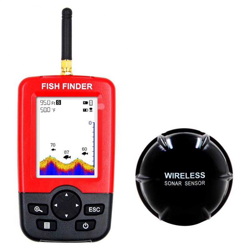 เครื่องหาปลาแบบพกพาพร้อมเซ็นเซ - Fishing Depth Finder บทวิจารณ์และราคา