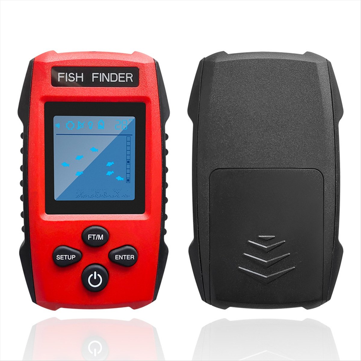 เครื่องหาปลาแบบมีจอ LCD สี พร้ - Fishing Depth Finder บทวิจารณ์และราคา