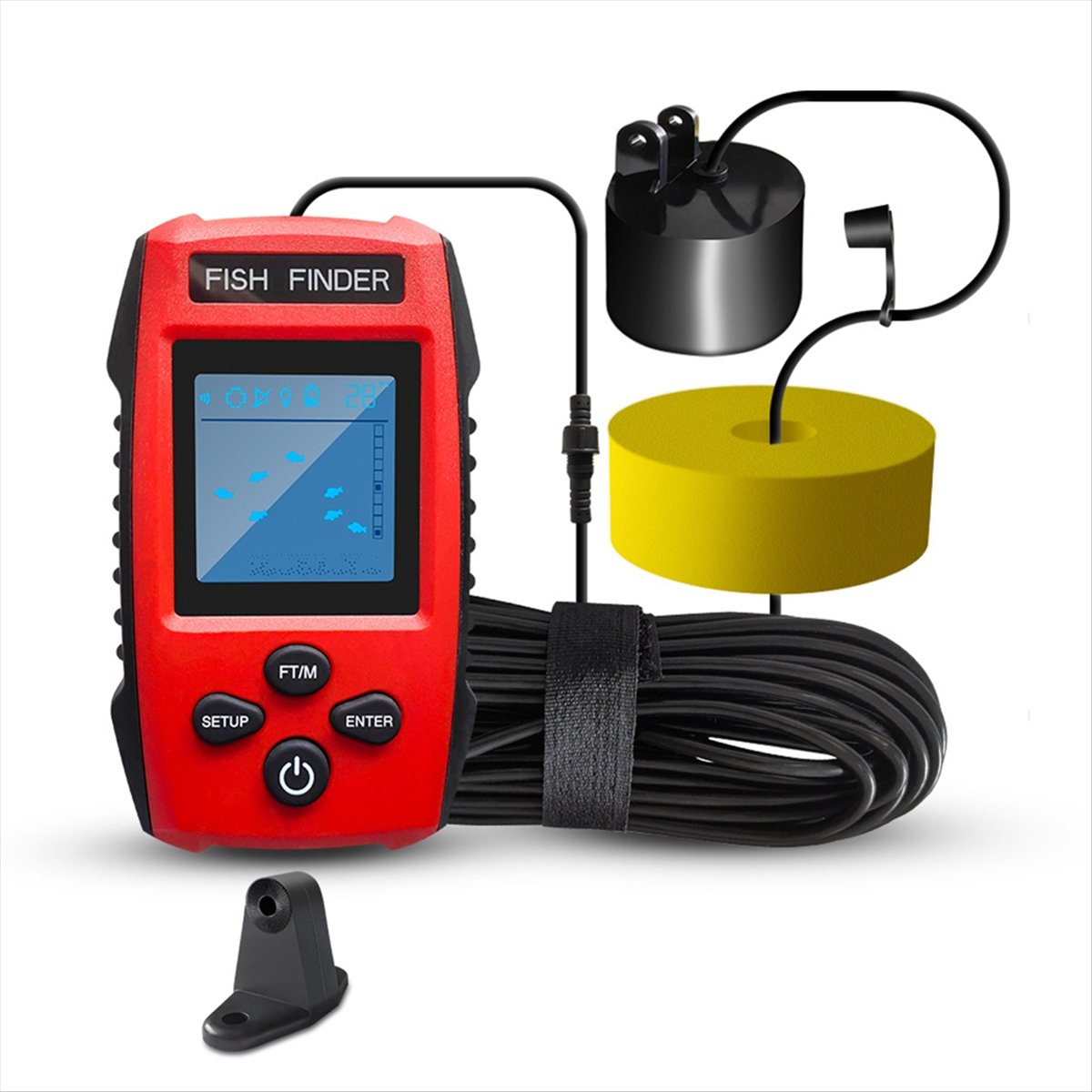 เครื่องหาปลาแบบมีจอ LCD สี พร้ - Fishing Depth Finder บทวิจารณ์และราคา