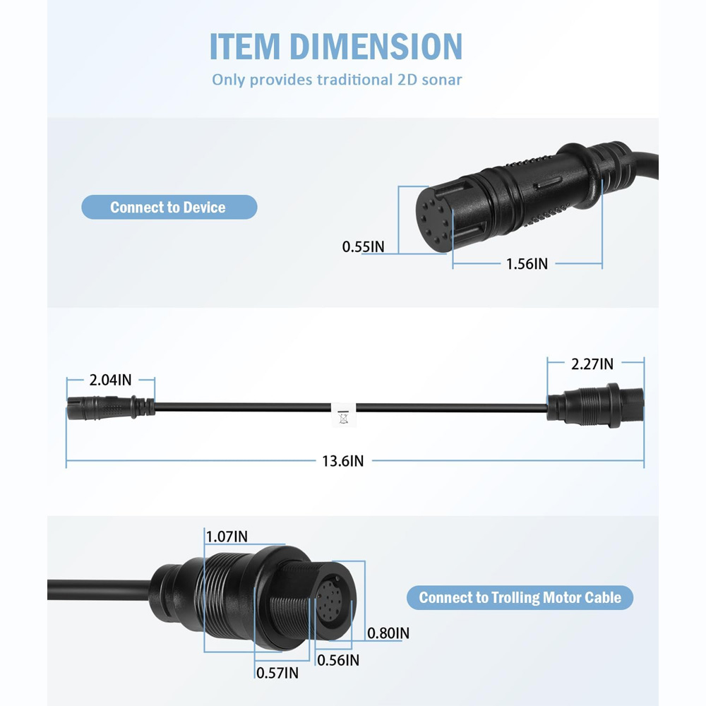 สายอะแดปเตอร์ทรานสดิวเซอร์ MKR - Fish Finder Cable บทวิจารณ์และราคา